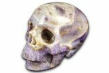 Realistic Chevron Amethyst Skull #382109-2